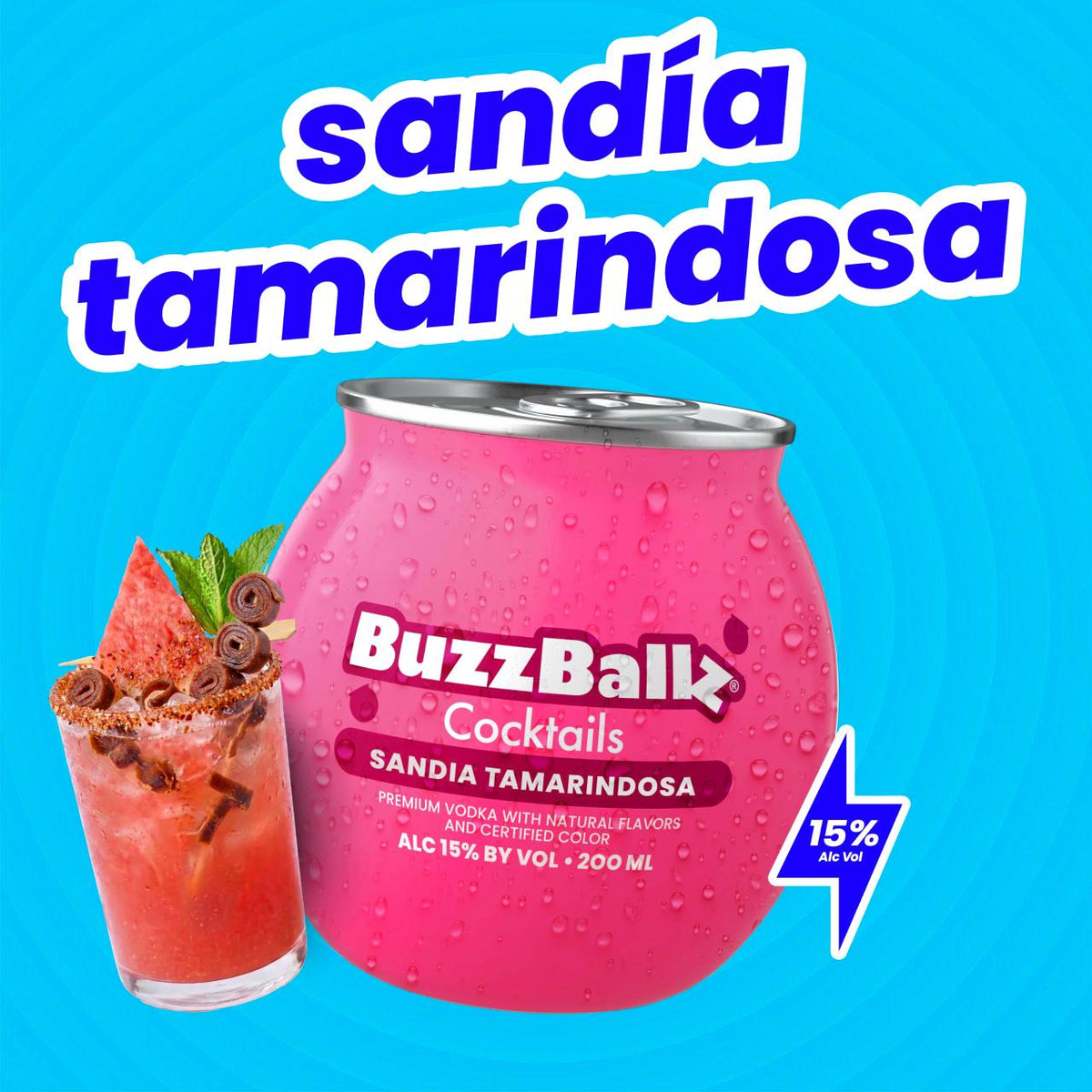 BuzzBallz Sandía Tamarindosa 200ml 🍉🌶️