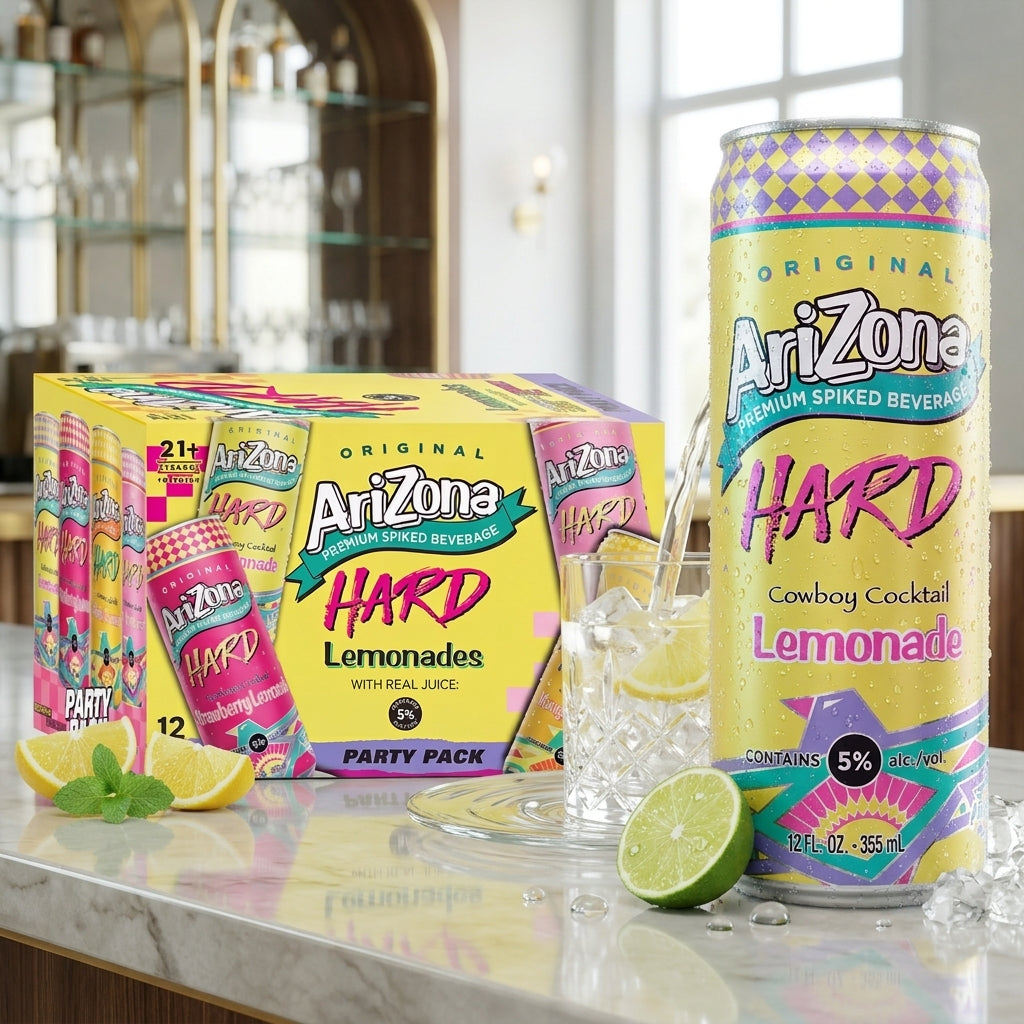 🍋 Arizona Hard Lemonade – Party 12 Pack