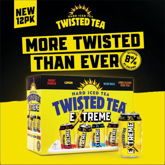 🍋 Twisted Tea Extreme — 12 Pack