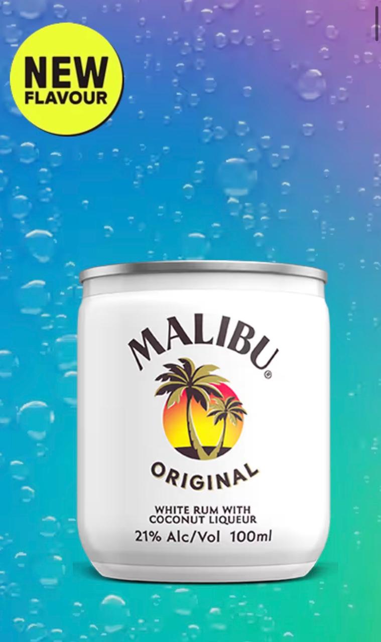 Malibu Original  – Lata 100 ml 🥥🌴