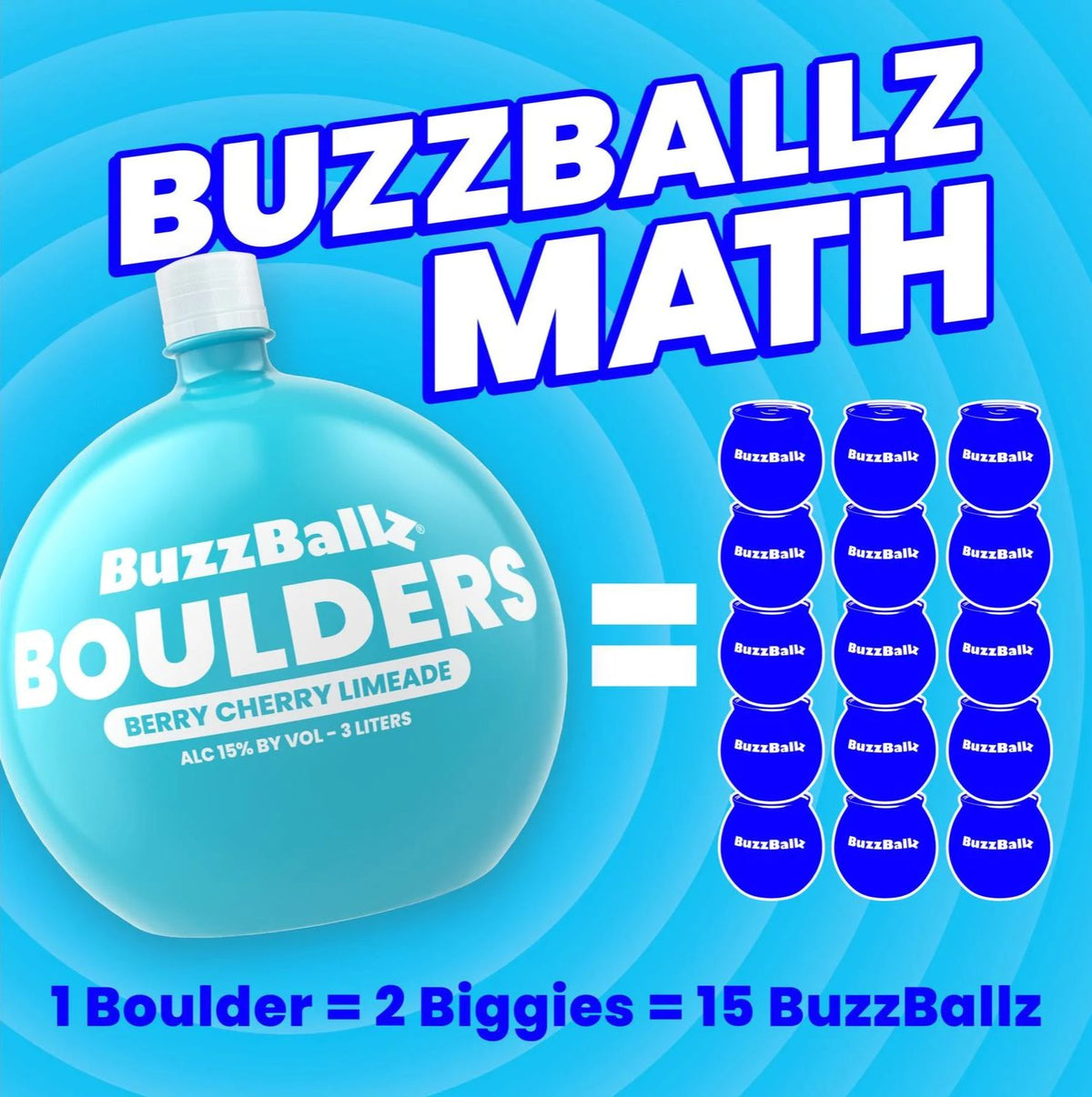 Buzzballz Boulders 3L Berry Cherry Limeade