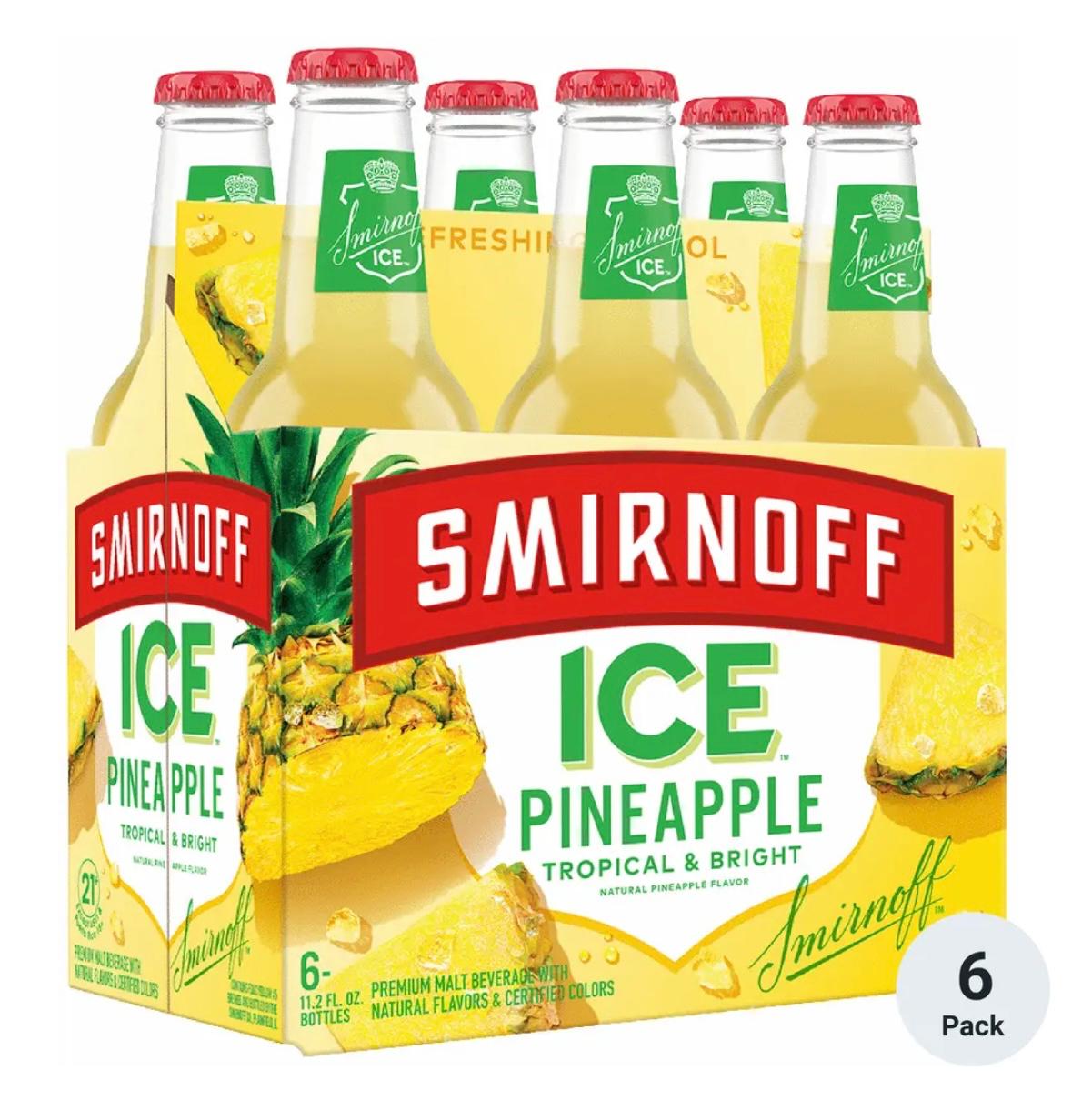 Smirnoff Ice Pineapple 6 Pack 🍍🧊