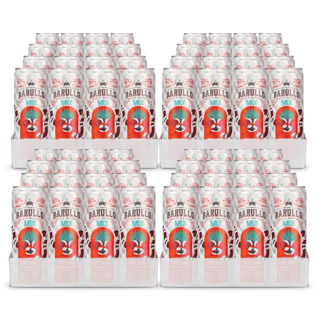 Barullo Lata Spicy Sandía | 4 Charolas de 24 Piezas (96 Piezas)