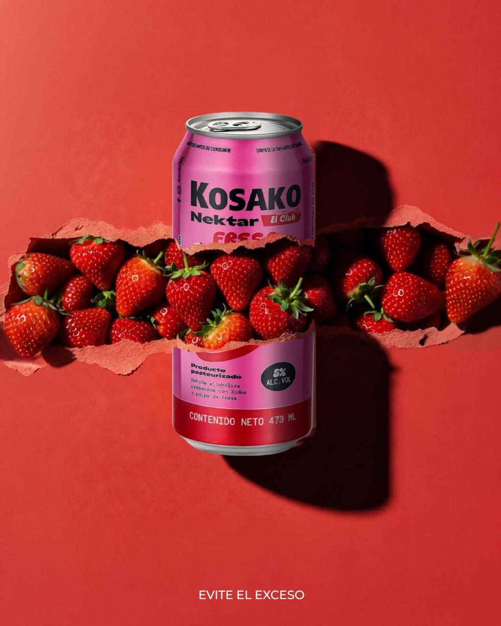 Kosako Nektar 12 pzs 473 ml 🍓🥭🥥