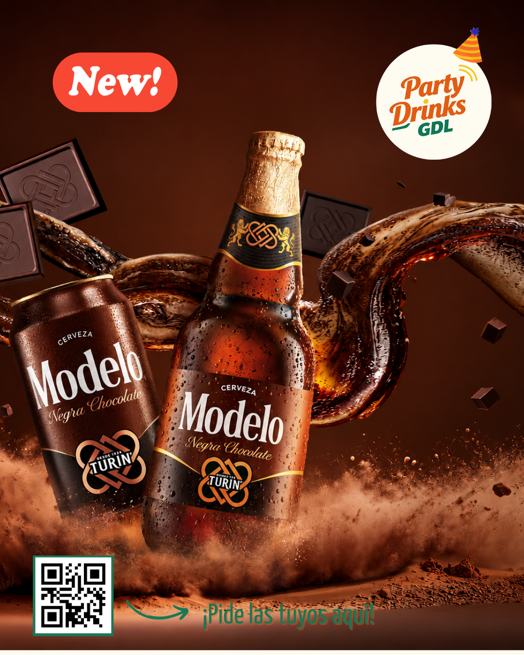 Modelo Negra Chocolate Turin 12 pack🍫🍺