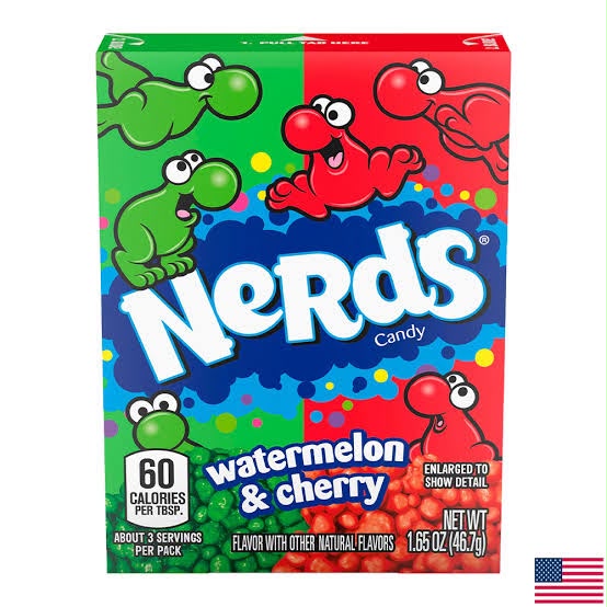 Nerds Watermelon &amp; Cherry – Caramelos de Sandía y Cereza 46.7 g 🍉🍒
